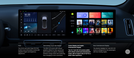 Smart Auto L8 Flagship 6-Seat Family  And Home SUV New Energy Vehicle 1350KM Range, Hybrid System Silver