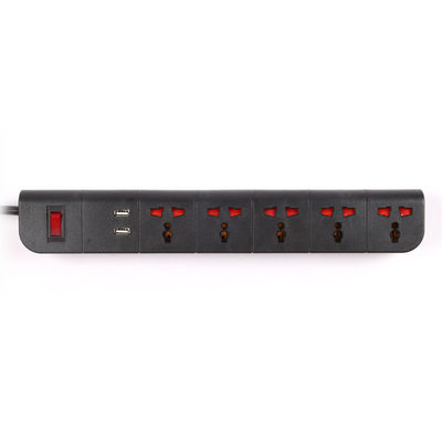 5 outlet Universal Type Extension Socket With On/Off Switch, USB