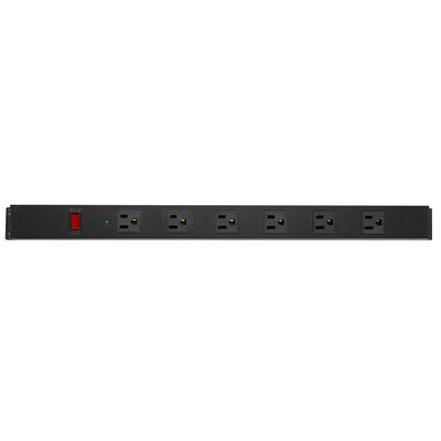 6 outlet Metal America Type Extension Socket With On/Off Switch, Surge 1000J