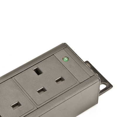 6 Way UK Type PDU Extension Socket With On/Off Switch, Circuit Breaker