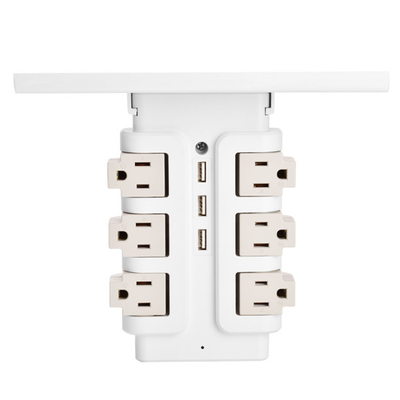 Wall Power Socket with Surge Protector ETL cETL Passed 6Way 3USB