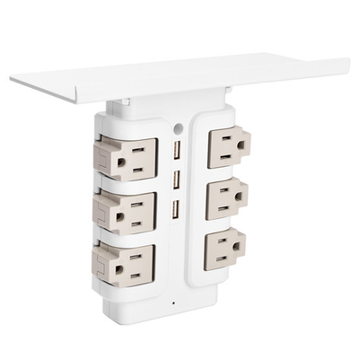 Wall Power Socket with Surge Protector ETL cETL Passed 6Way 3USB