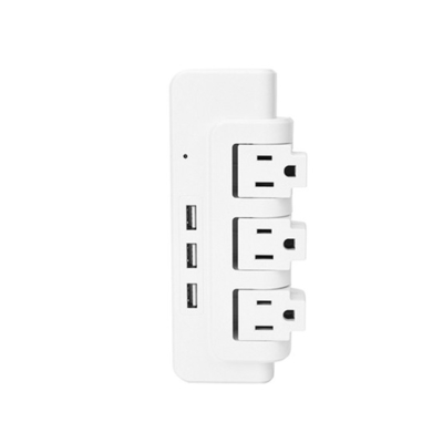 Wall Power Socket with Surge Protector ETL cETL Passed 3Way 3USB