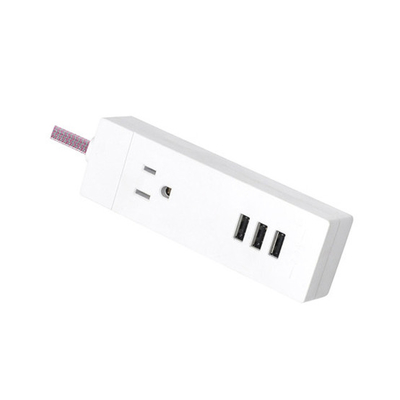 1 outlet In/outdoor Extension Cord With 3 USB Surger Protector