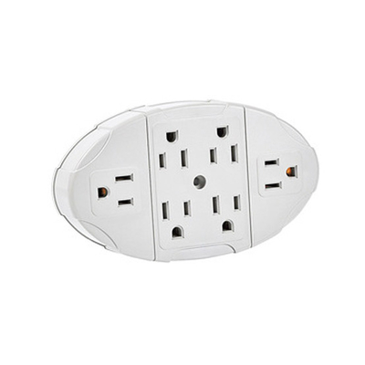 Wall Power Socket And Wall Tap One Input 6 Outlet UL cUL passed