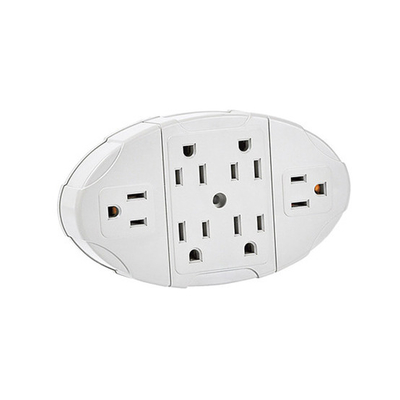 Wall Power Socket And Wall Tap One Input 6 Outlet UL cUL passed