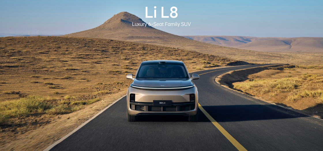 Smart Auto L8 Flagship 6-Seat Family  And Home SUV New Energy Vehicle 1350KM Range, Hybrid System Silver