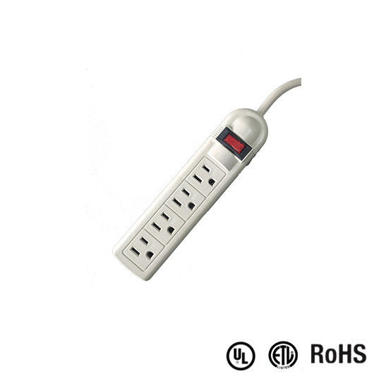 UL and CUL Tested Power Strip 1.5ft 3*14AWG Cord with Switch, Surge Protector