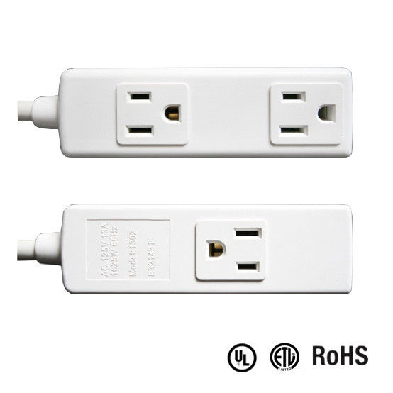 1 outlet and 2 outlet UL and CUL Tested Power Strip 1.5ft 3*14AWG Cord with Switch, Surge Protector
